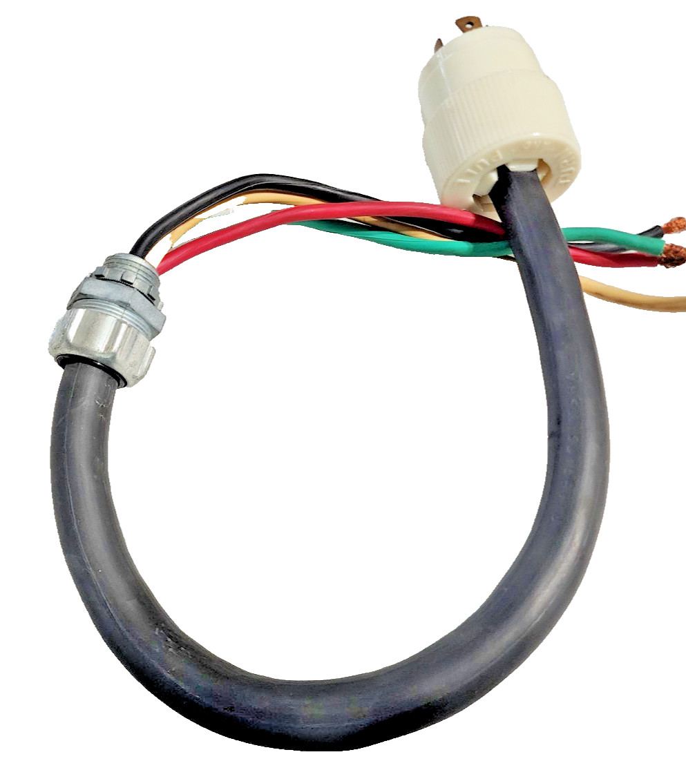 Cord 2 FT, NEMA L14-20, 20-Amp, 125/250Vac Locking Plug