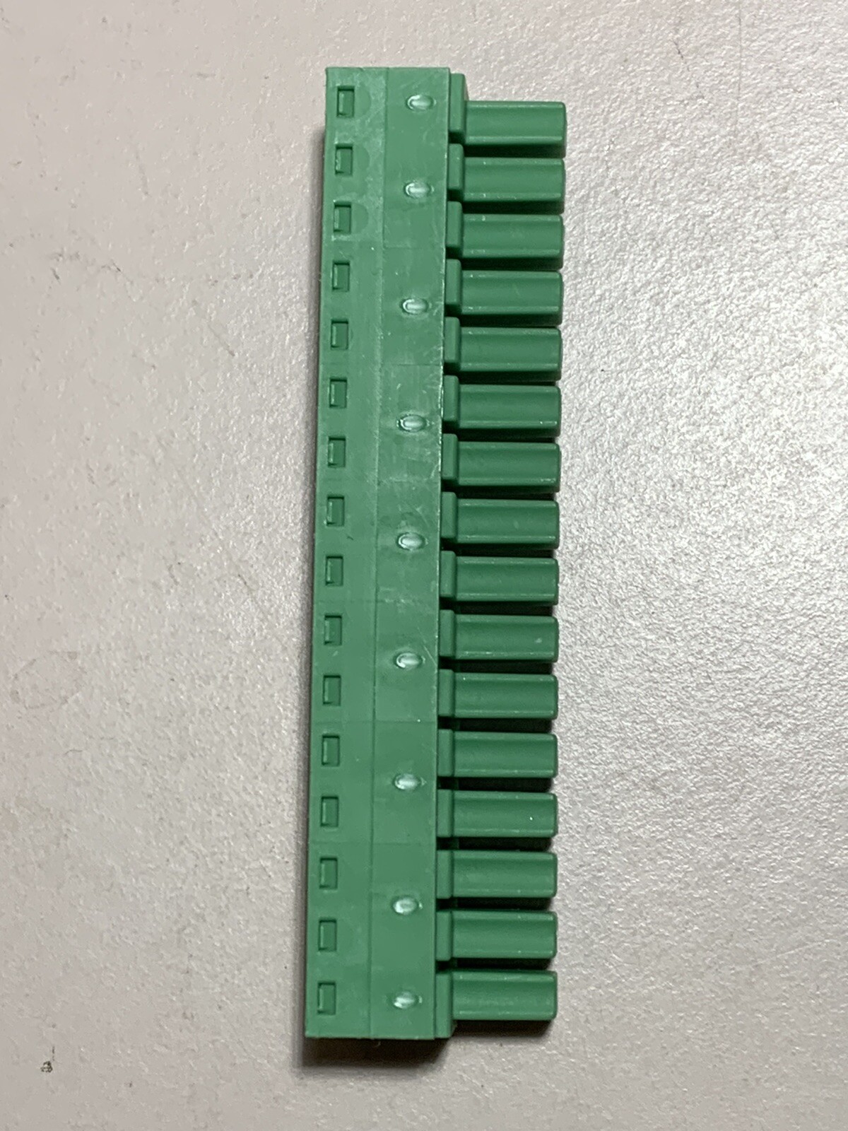 PHONEIX CONTACT TERM BLOCK PLUG 1803714 16POS STR 3.81MM «BUY 8/$80.00 OR 1/$11