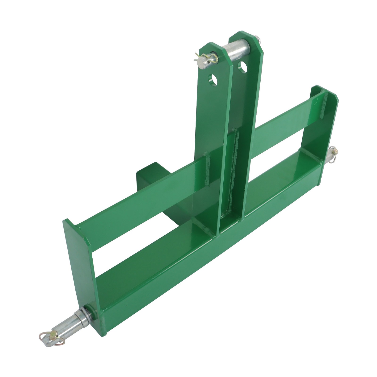 3 Point 2″ Receiver Hitch Drawbar Tractor For CAT 1 W/Suitcase Weight Brackets