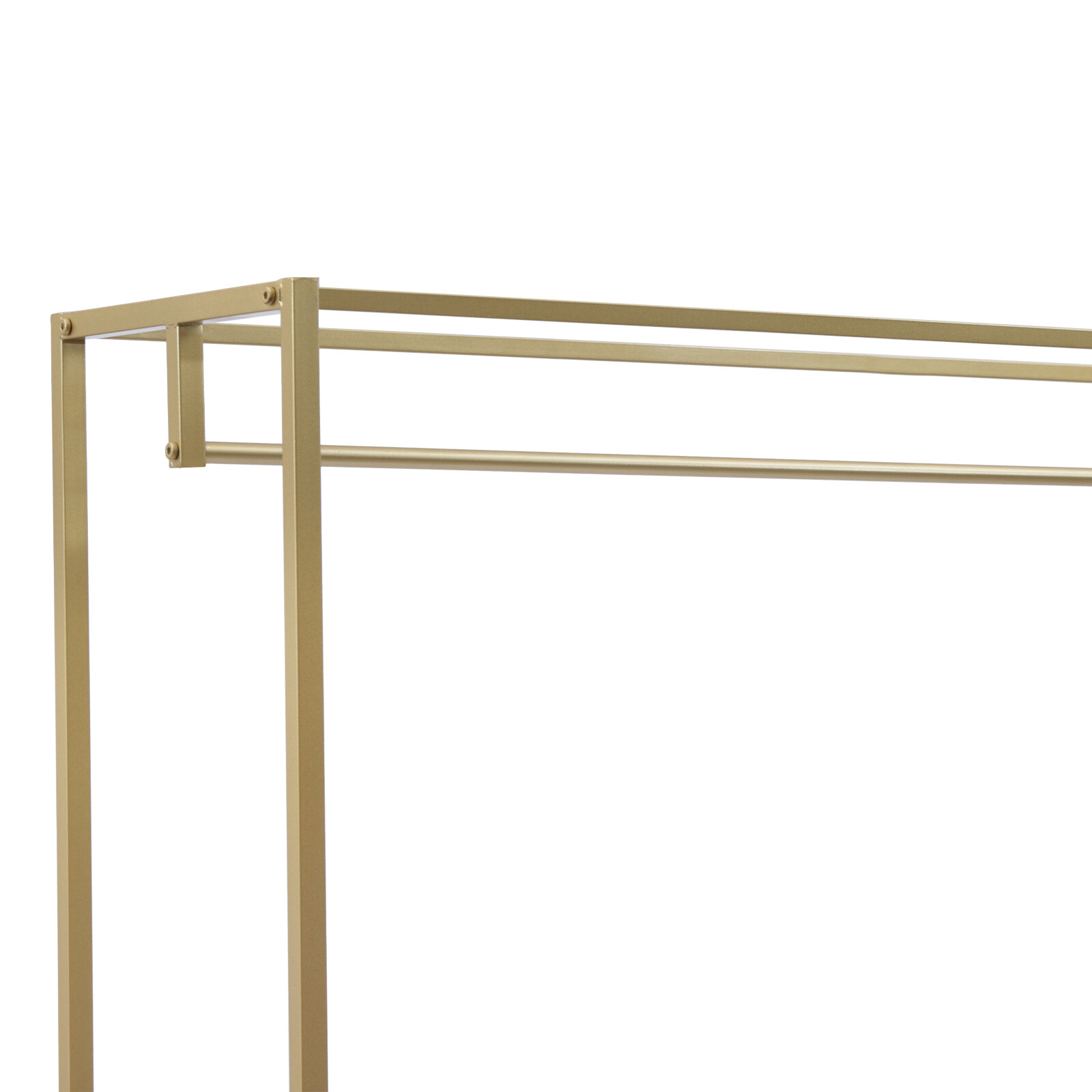 Wedding Dress Retail Studio Display Stand,Gold Floor-Standing Clothing Rack