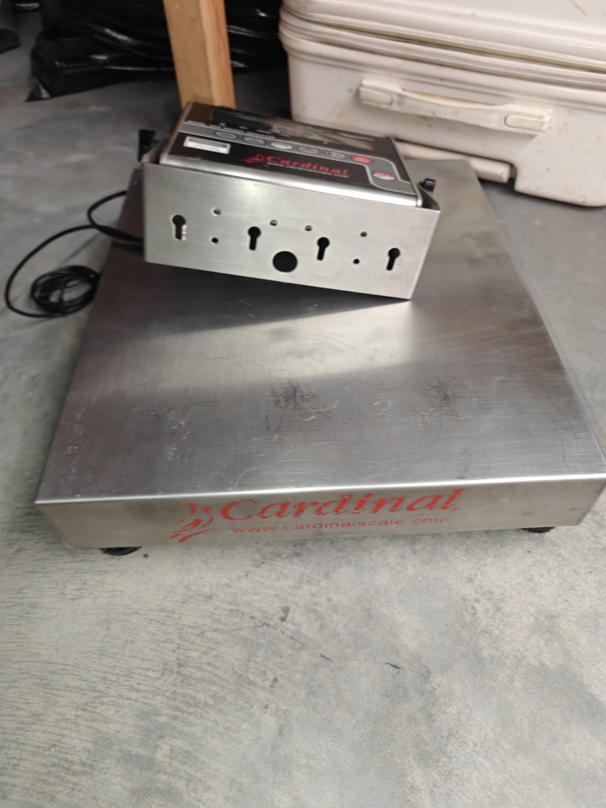 Cardinal Detecto 204 Digital Scale Indicator w/ Platform, Tare/Zero, Backlit