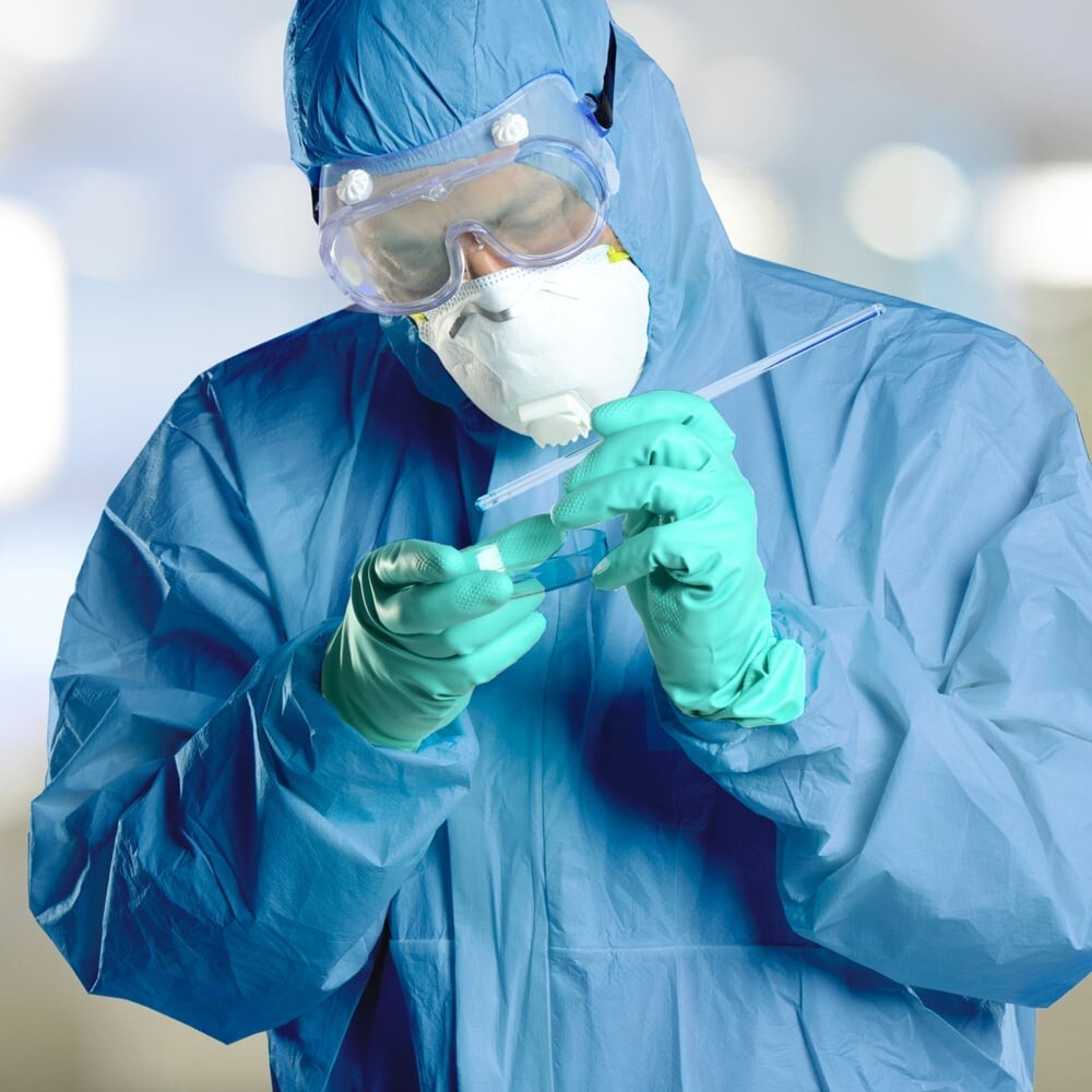 KleenGuard A60 Bloodborne Pathogen & Chemical Splash Protection Coveralls XLARGE