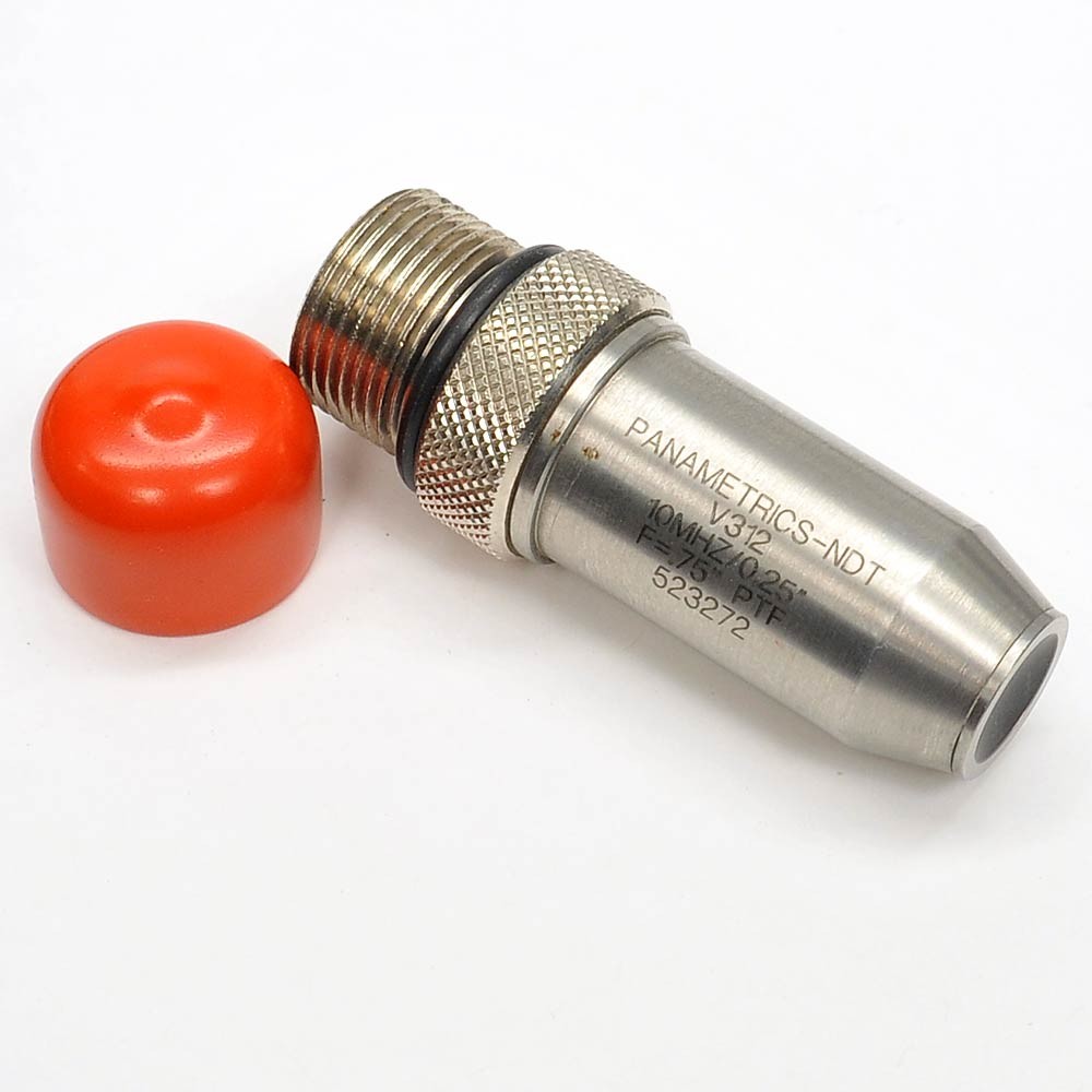 Panametrics-NDT V312 10MHz/0.25″ Ultrasonic Immersion Transducer F=.75″ PTF