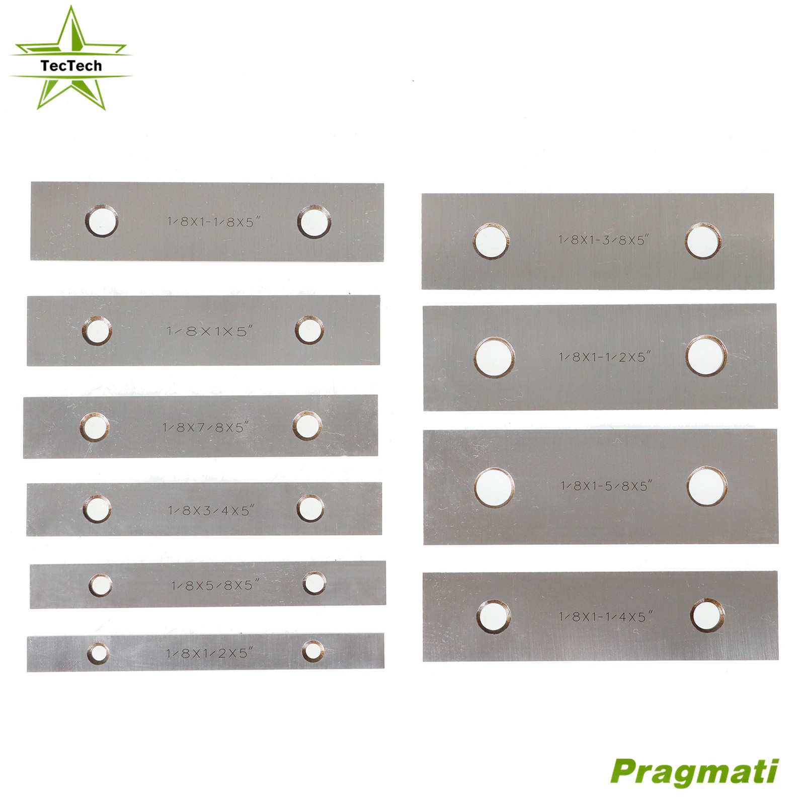 1/8 × 5″ 10 Pair Precision Parallel Set Packing In Wooden Case 0.0003 Tolerance