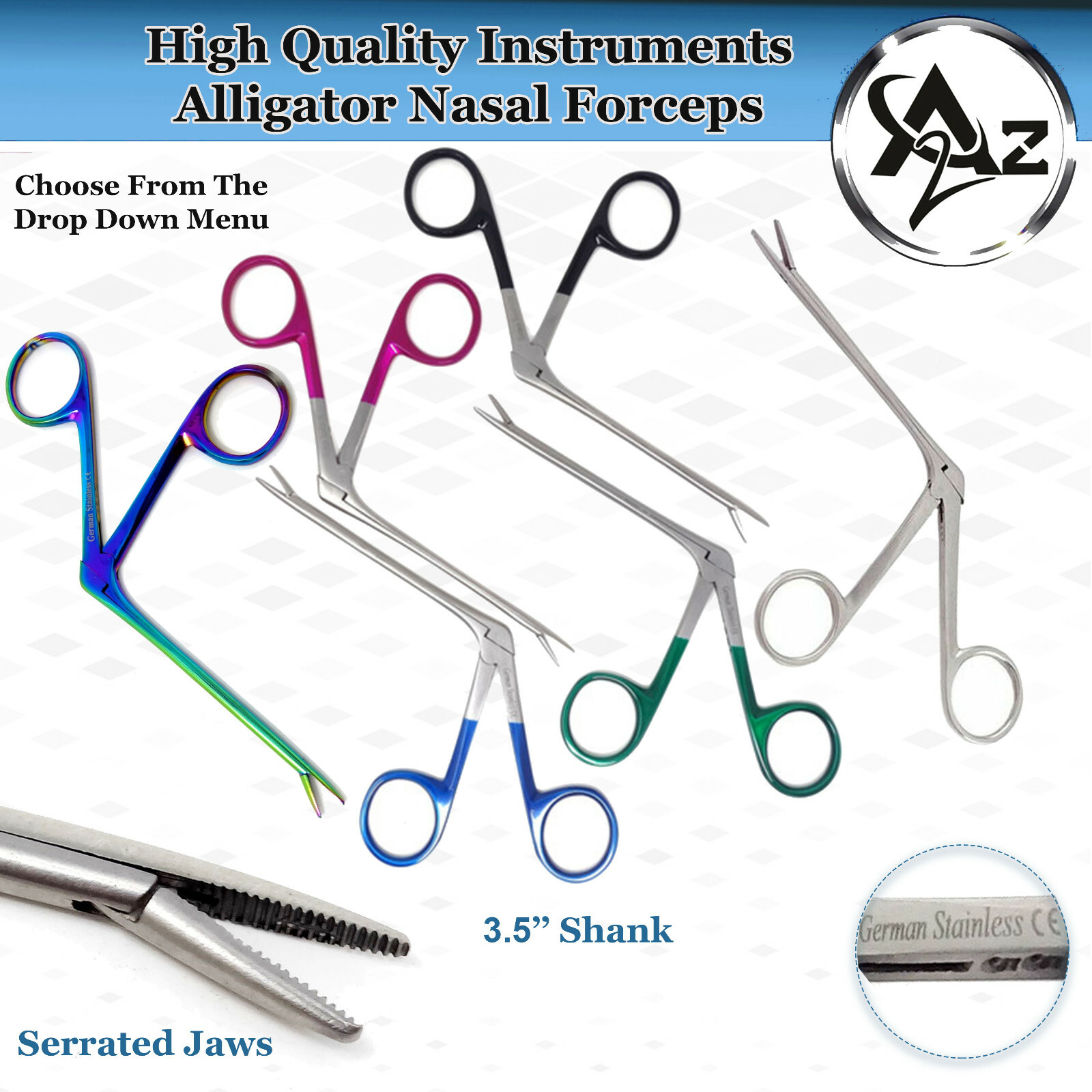 Micro Alligator EAR Forceps Sinus ENT Surgical Instruments German Quality