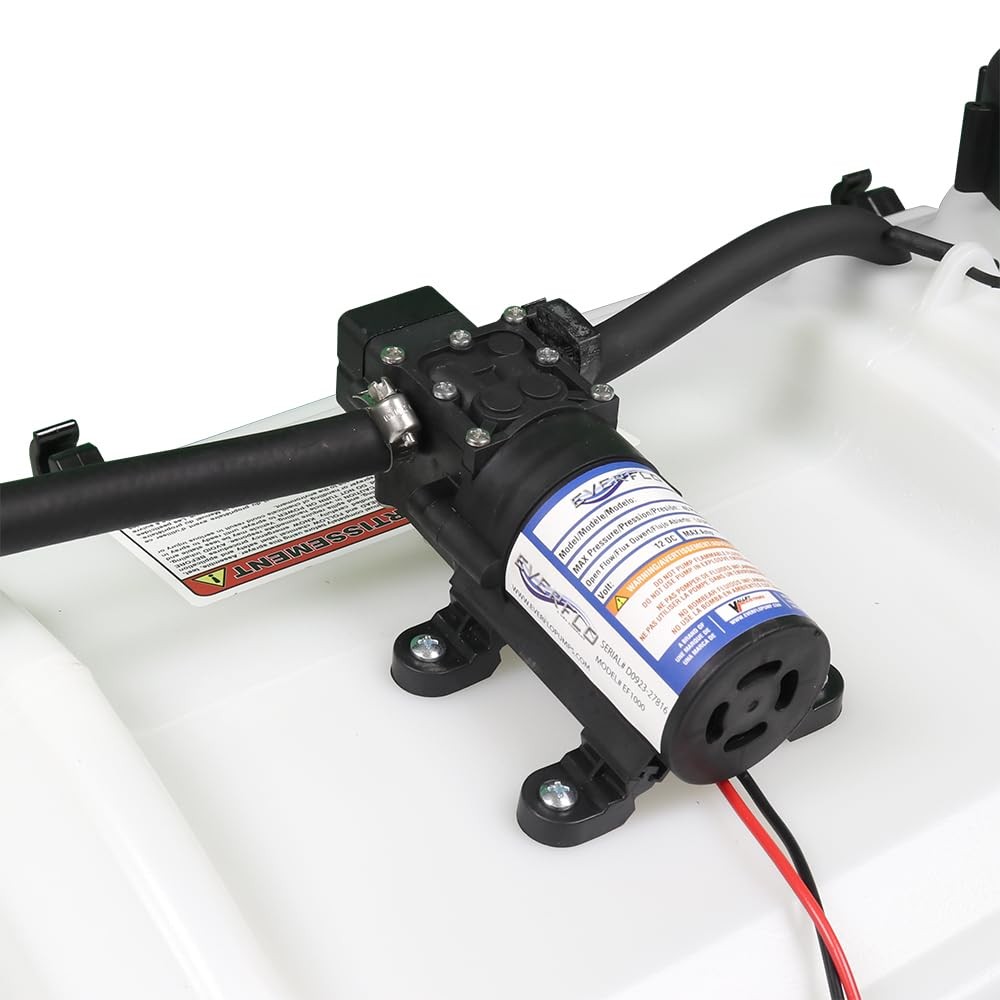 Everflo EF1000-BOX 12V Diaphragm Pump with 3/8″ Hose 1.0 GPM, Npt Port