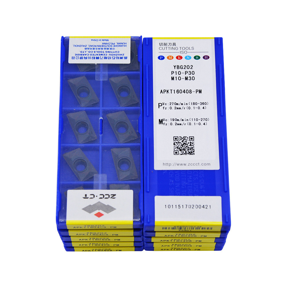 10pack/100pcs APKT160408-PM YBG202 Milling Cutter Inserts APKT insert CNC