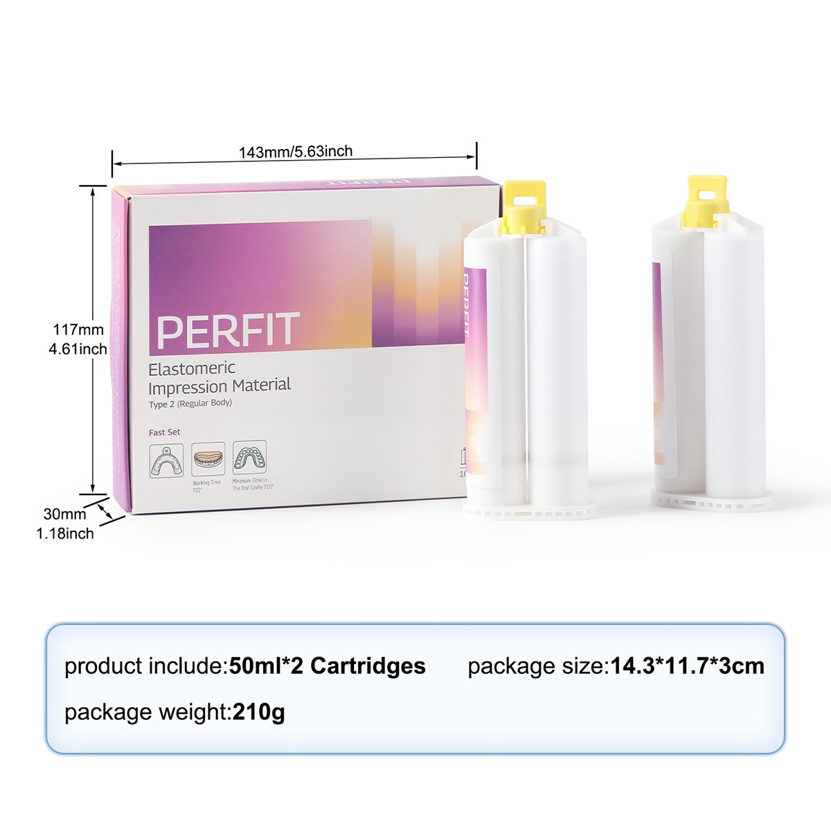 AZDENT Dental Elastomeric Impression Material Regular Body Fast Set Type 2