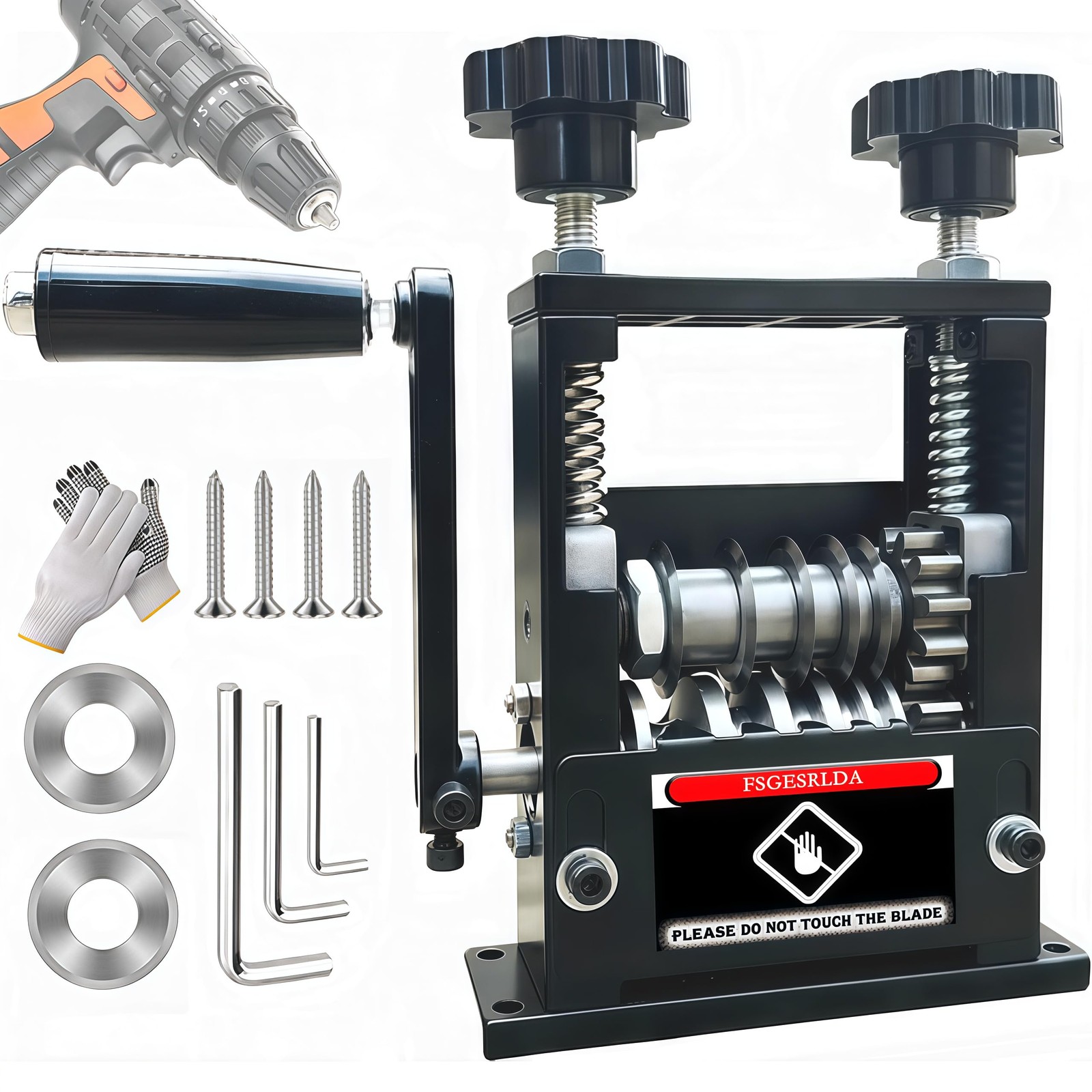 Manual Wire Stripper Machine,Drill Powered Hand Crank Wire Stripper Tool With…