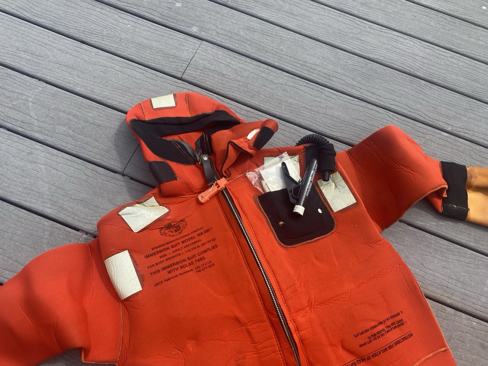 Stearns ISS-590I Immersion Suit, Size: Adult Universal Pre-Owned