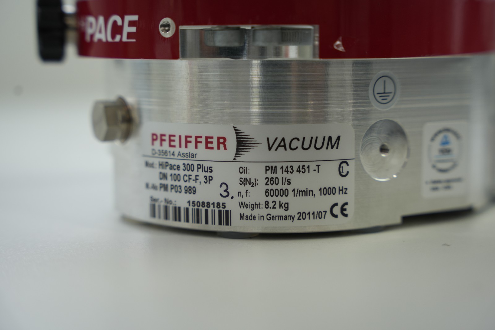 Pfeiffer Vacuum HiPace 300 Plus Turbo Pump with TC 110 Controller Tested Working