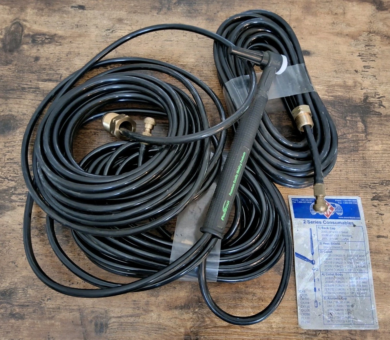 CK Worldwide CK20 Water Cooled Tig Torch