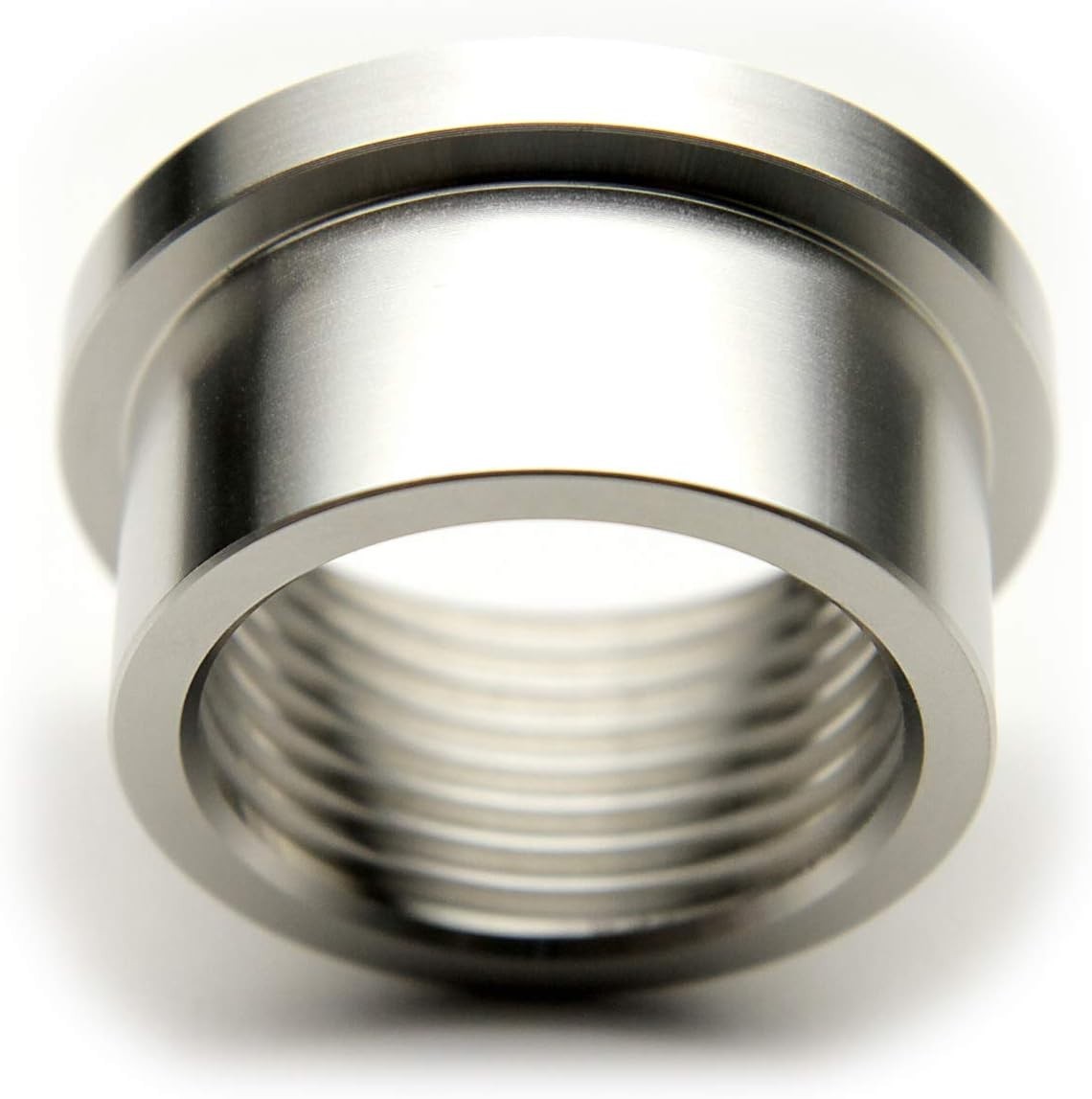 1″ NPT Stainless Steel 304 Female Threaded Stepped Weld Bung Mounting Fitting (O
