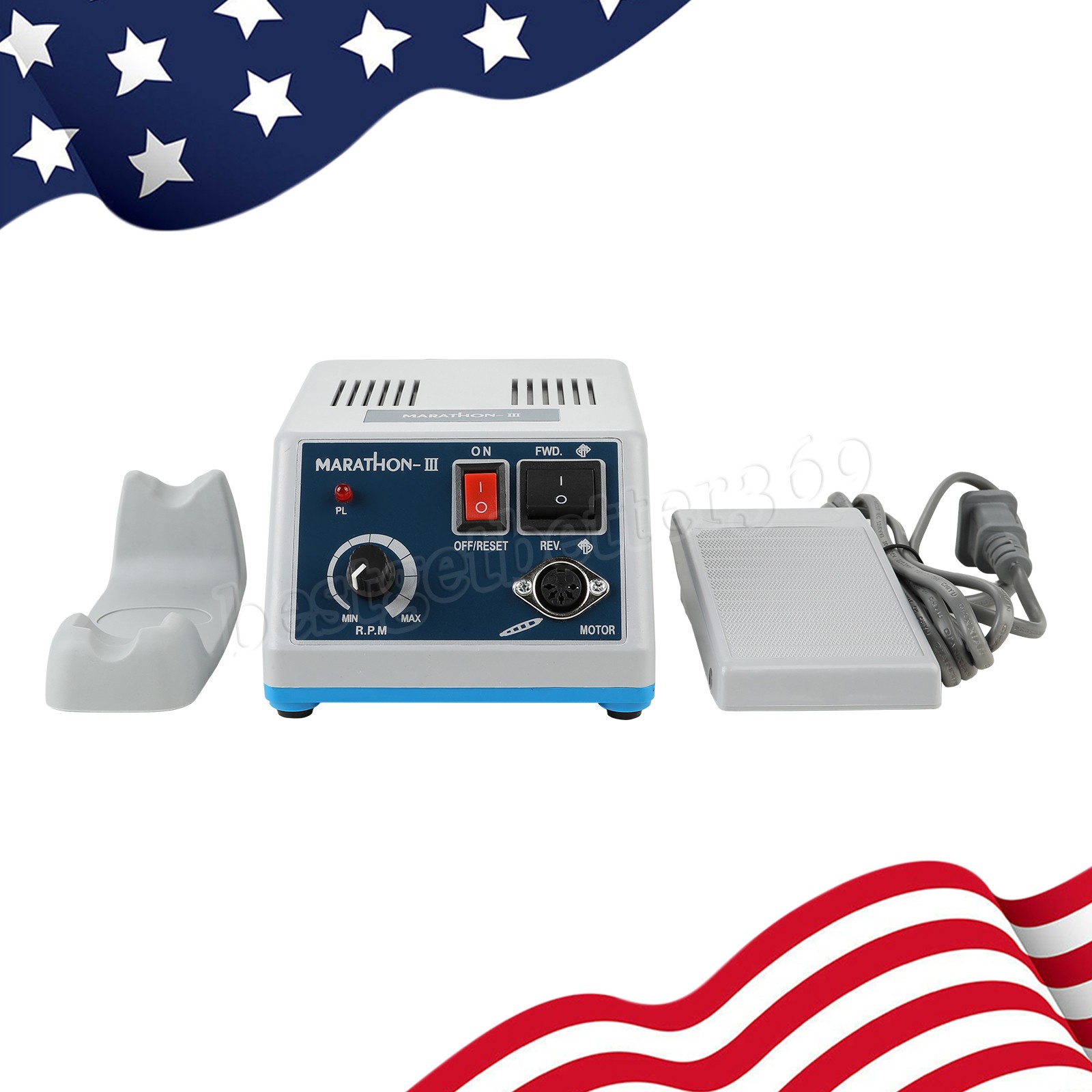 Dental Lab MARATHON-III Micromotor 35K RPM Polisher Grinder Machine Tool & Pedal