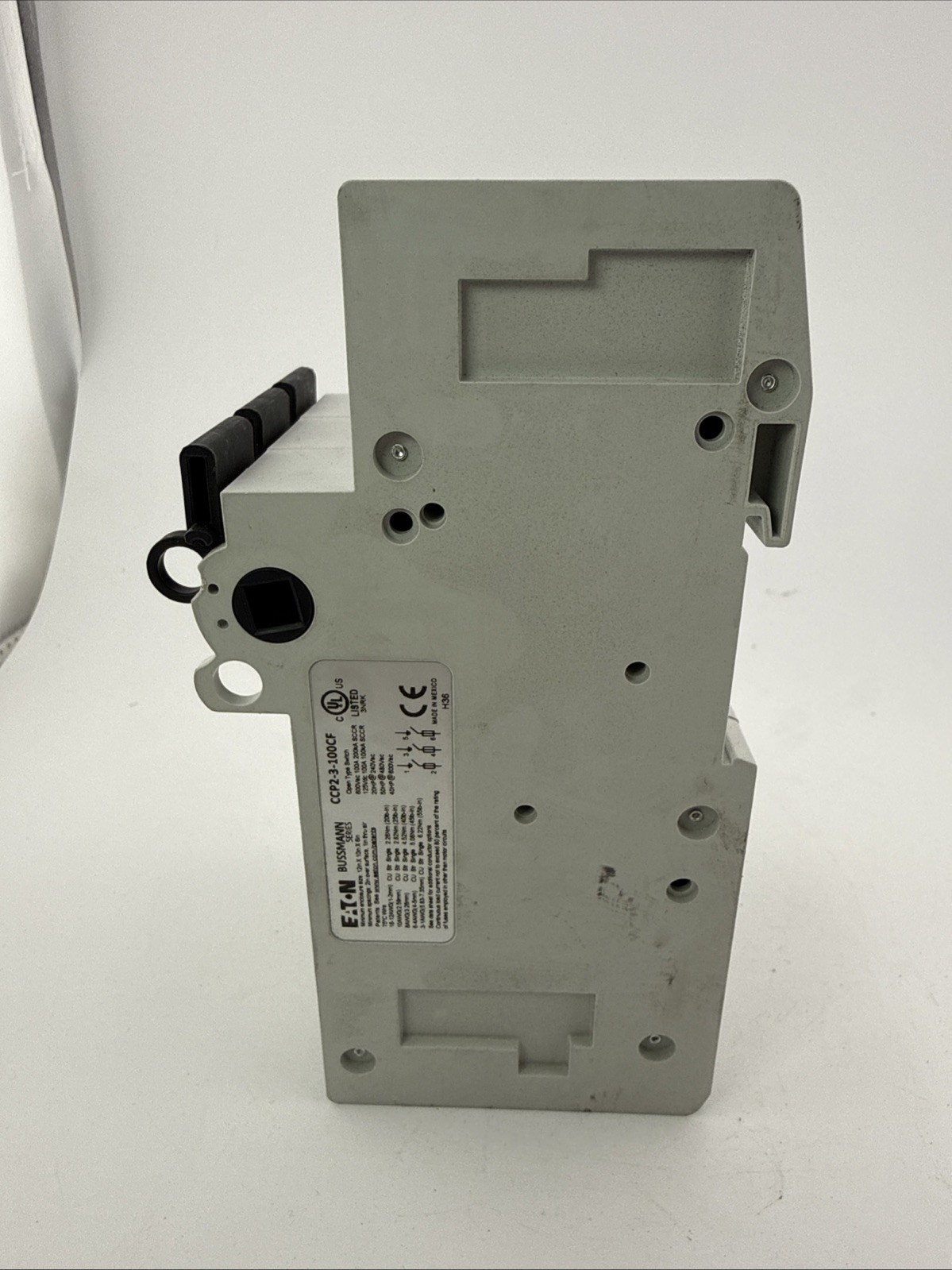 Eaton Bussman CCP2-3-100CF Series CCP UL98 Fusible Disconnect, 600 Vac, 125 Vdc