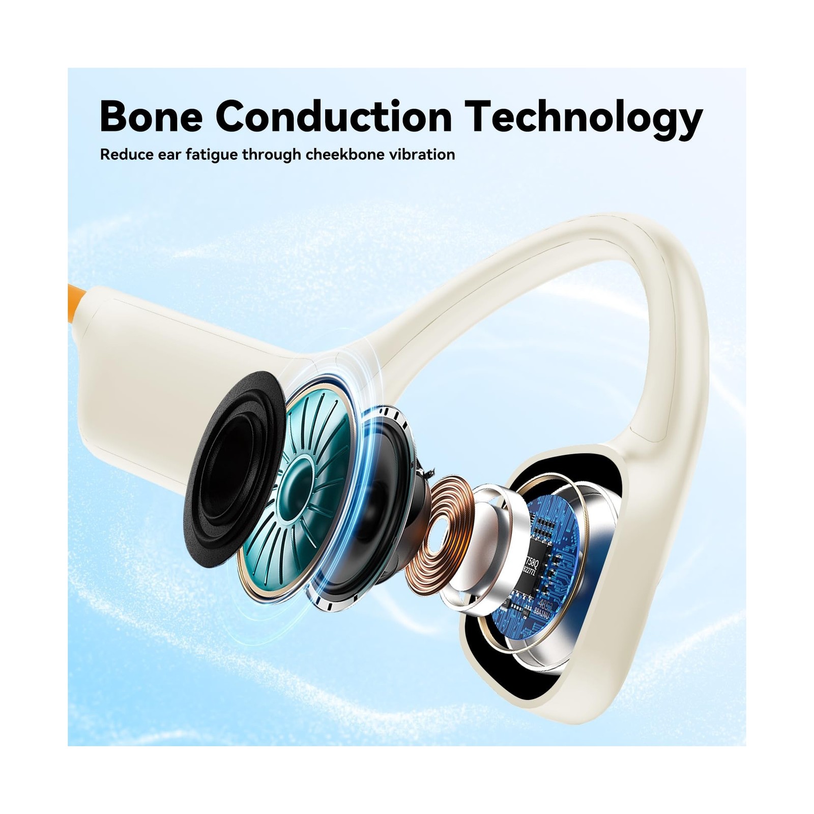 Swimming Headphones, IPX8 Waterproof Bone Conduction Headphone … FAST USA SHIP