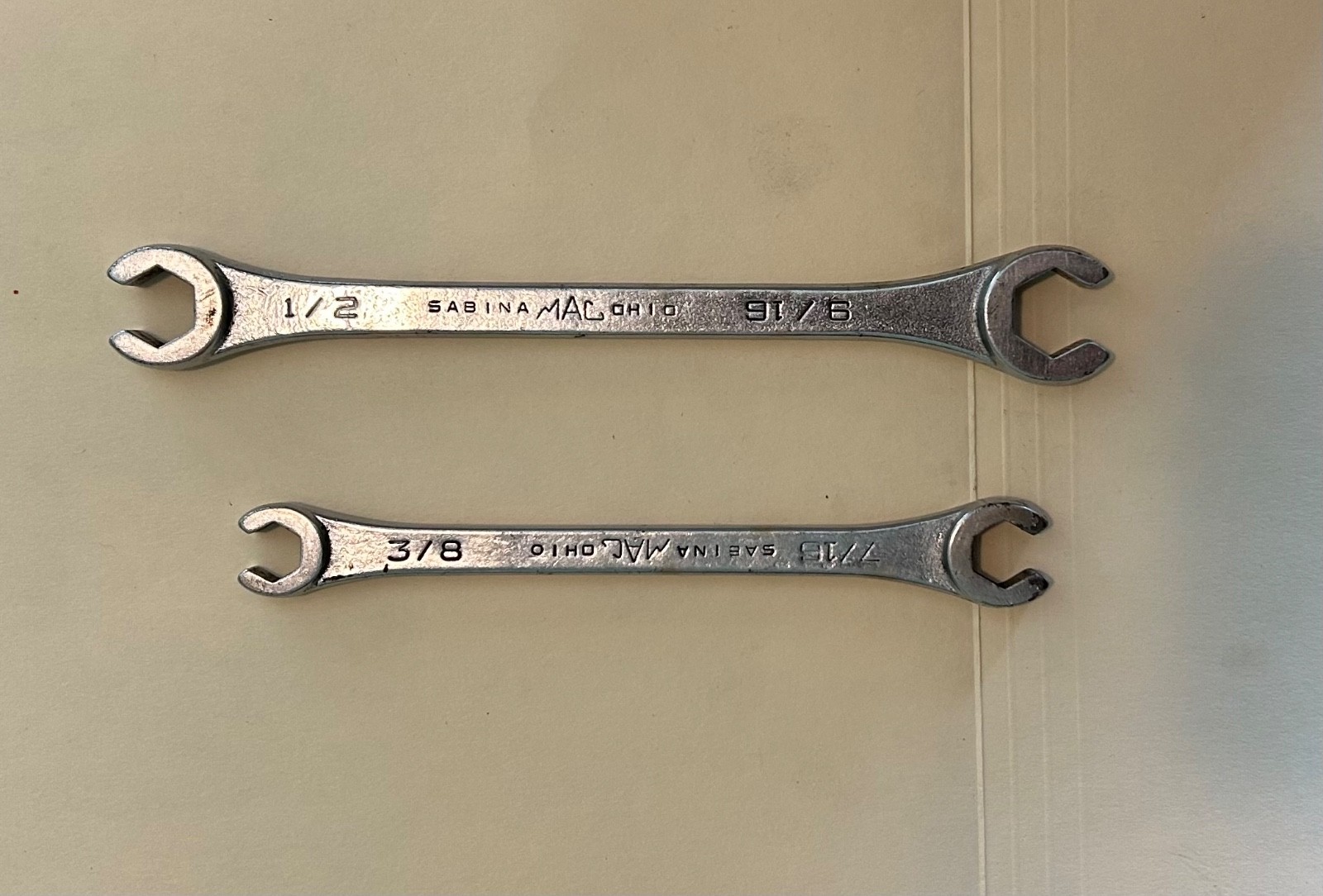 MAC Tools OB1214 3/8″ and 7/16″ OB1618 1/2″ and 9/19″ Line Wrenches – USA