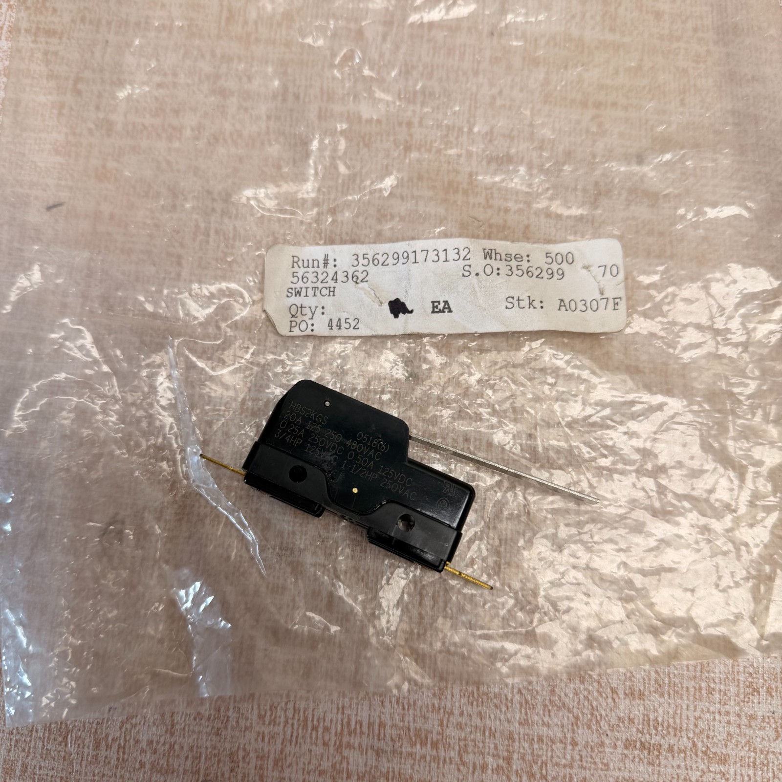 Advance / Nilfisk 56324362 UNIMAX HBS2KGS Switch