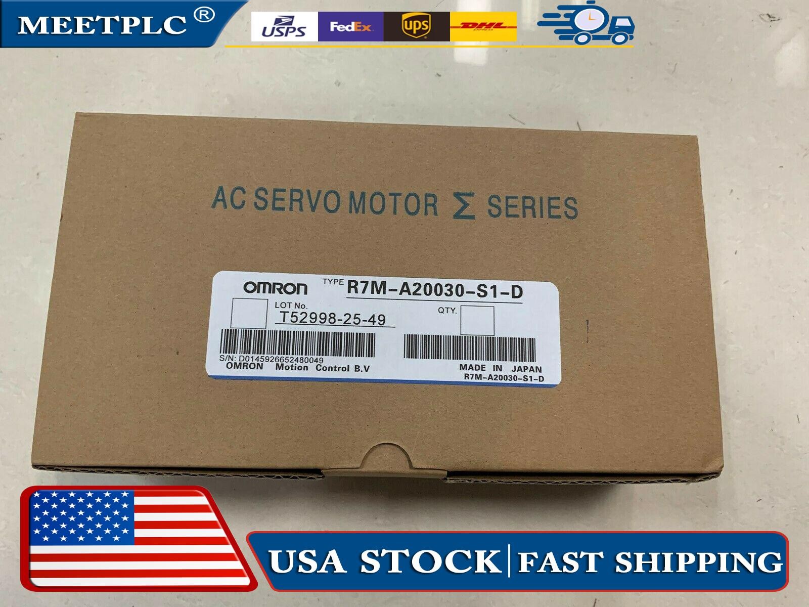 1PC New Omron R7M-A20030-S1-D Servo Motor In Box Fast Shipping