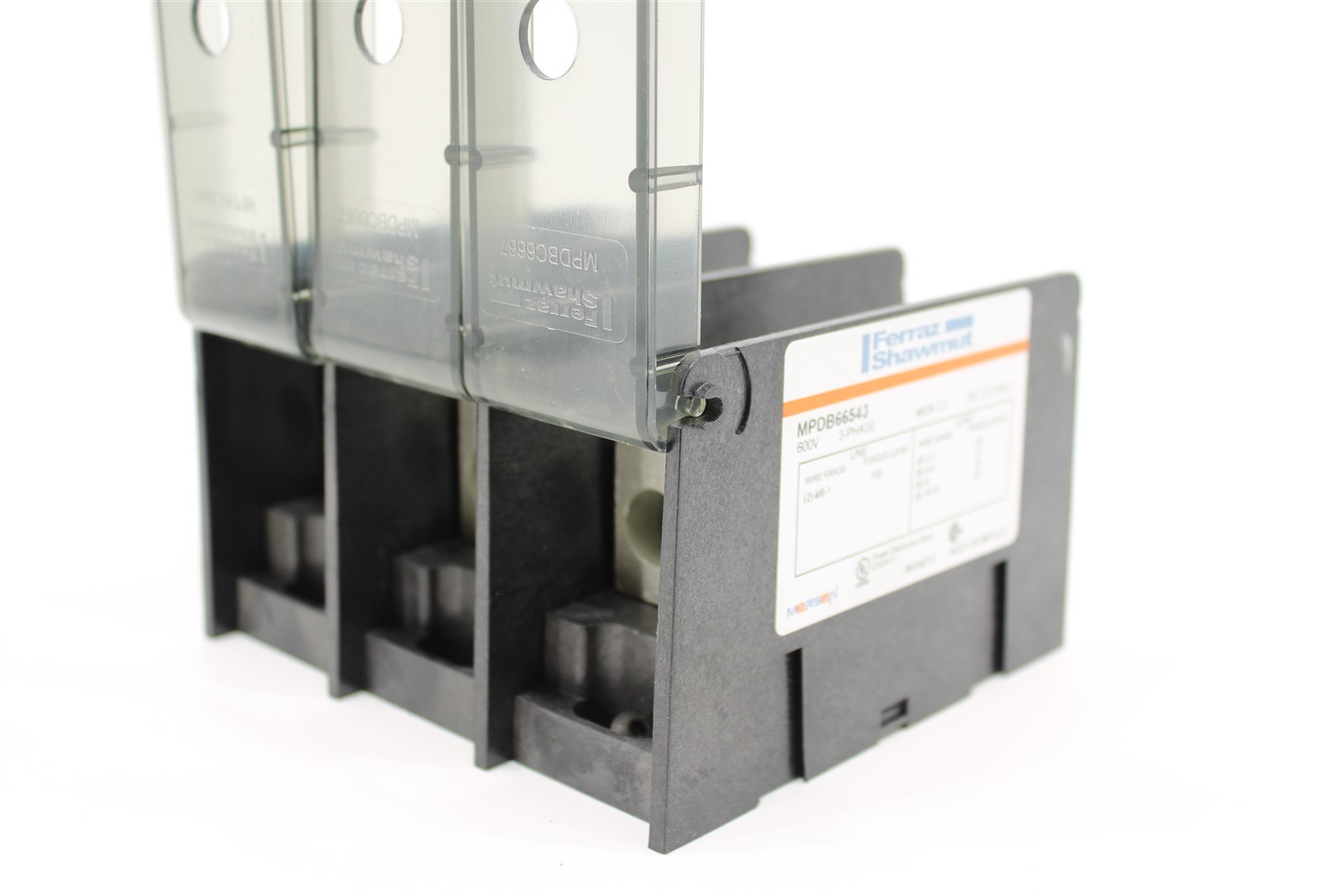 Ferraz-Shawmut MPDB66543 MPDB Series Power Distribution Block | 460A | 3-Pole