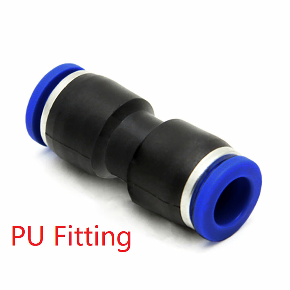 5/32”(4mm) OD Tube Pneumatic Straight Union Push Connector Air Fitting (10Pc)