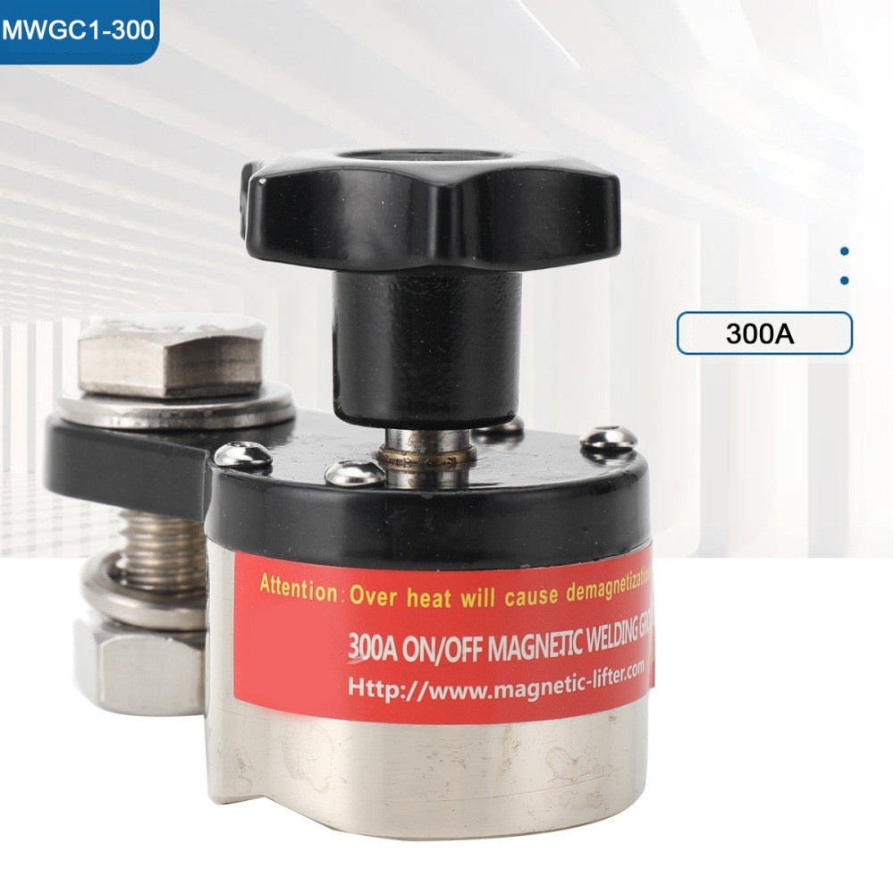Magnetic Welding Ground Clamp 300A Grounding Magnet Connector Welding Machine
