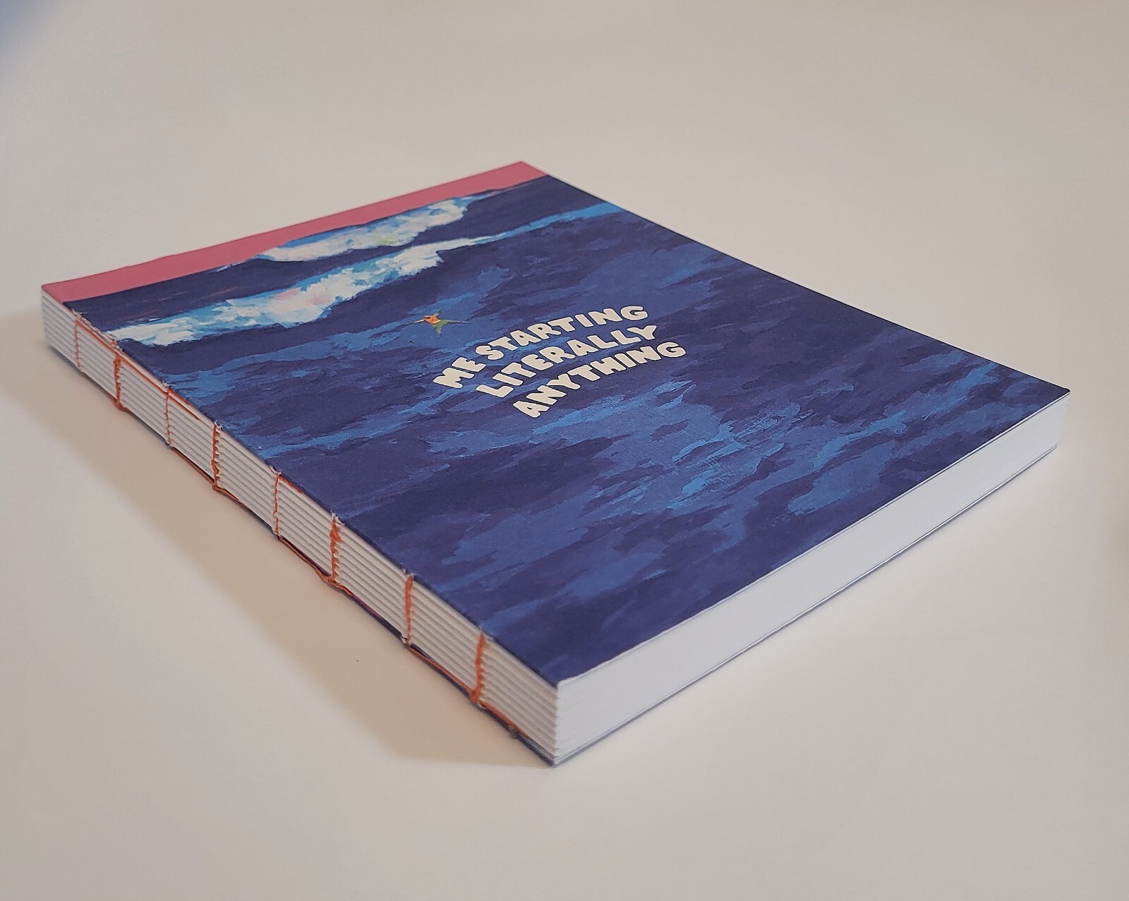 Cute Blank Journal Me Starting Literally Anything, Em & Friends, 128 page, Notes