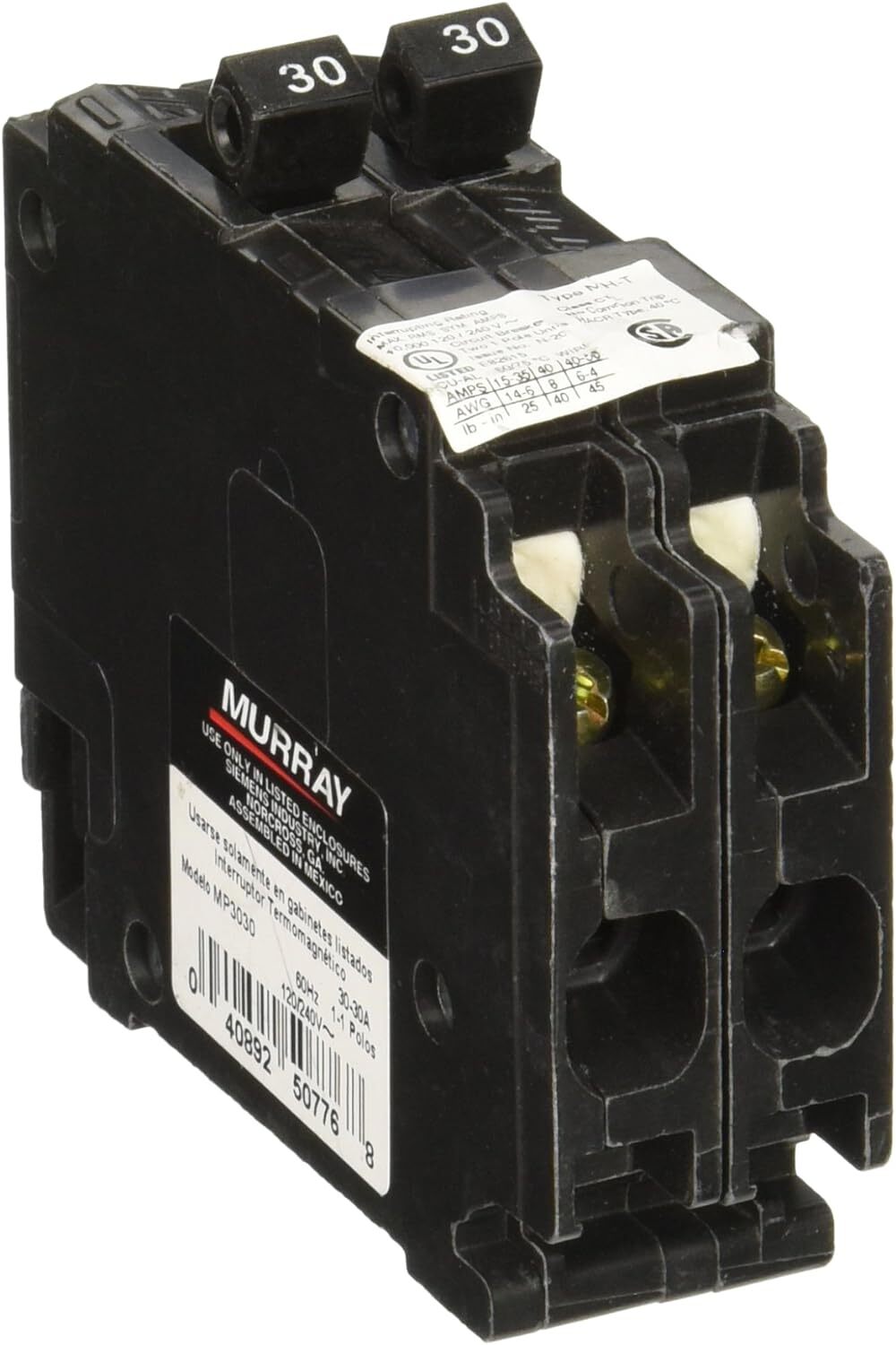 MURRAY MP3030 30A 120V/240V 1-POLE CIRCUIT BREAKER New!! CTL