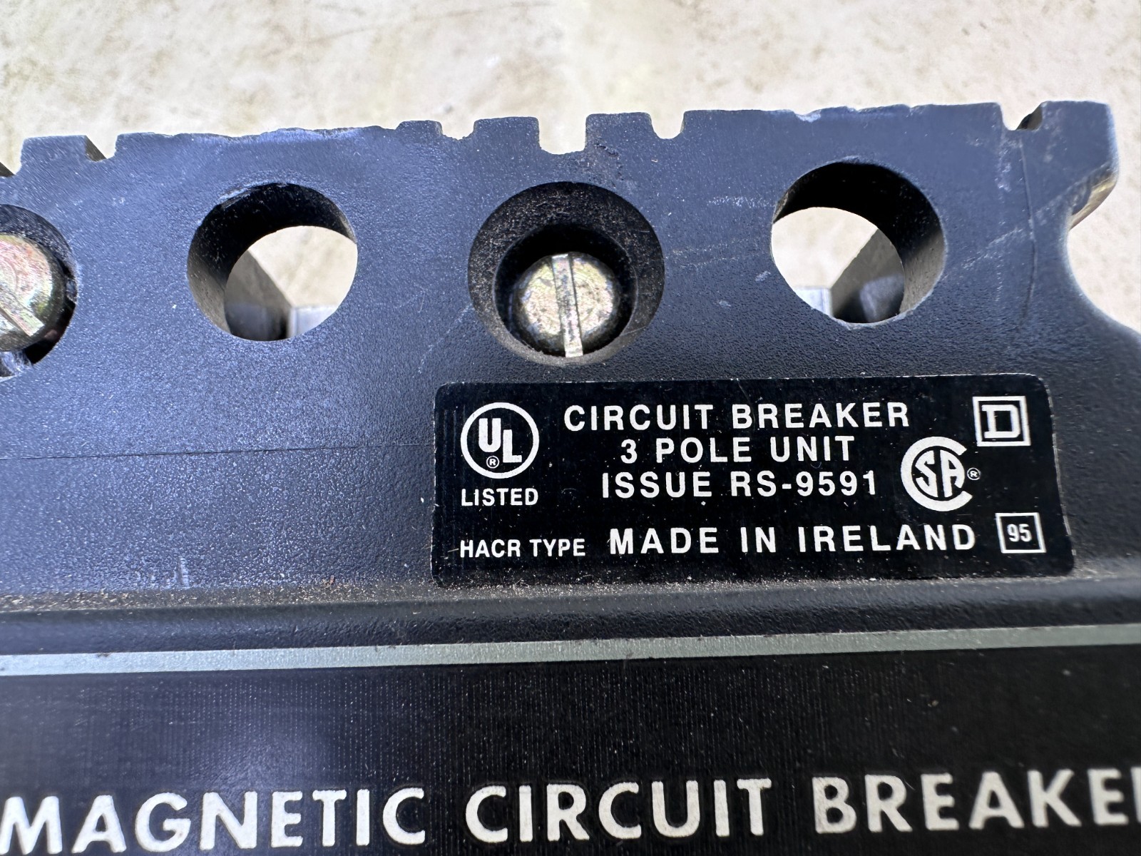 SQUARE D Thermal Magnetic Circuit Breaker FAL34060 60 Amp