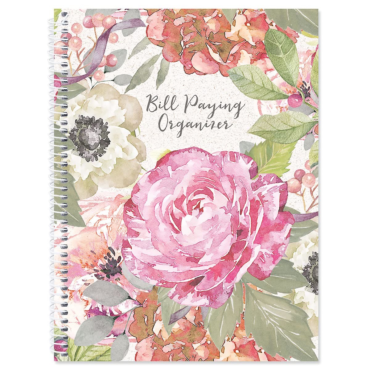 Current Pale Peony Paying Organizer Book 9 x 12 inches, Bill
