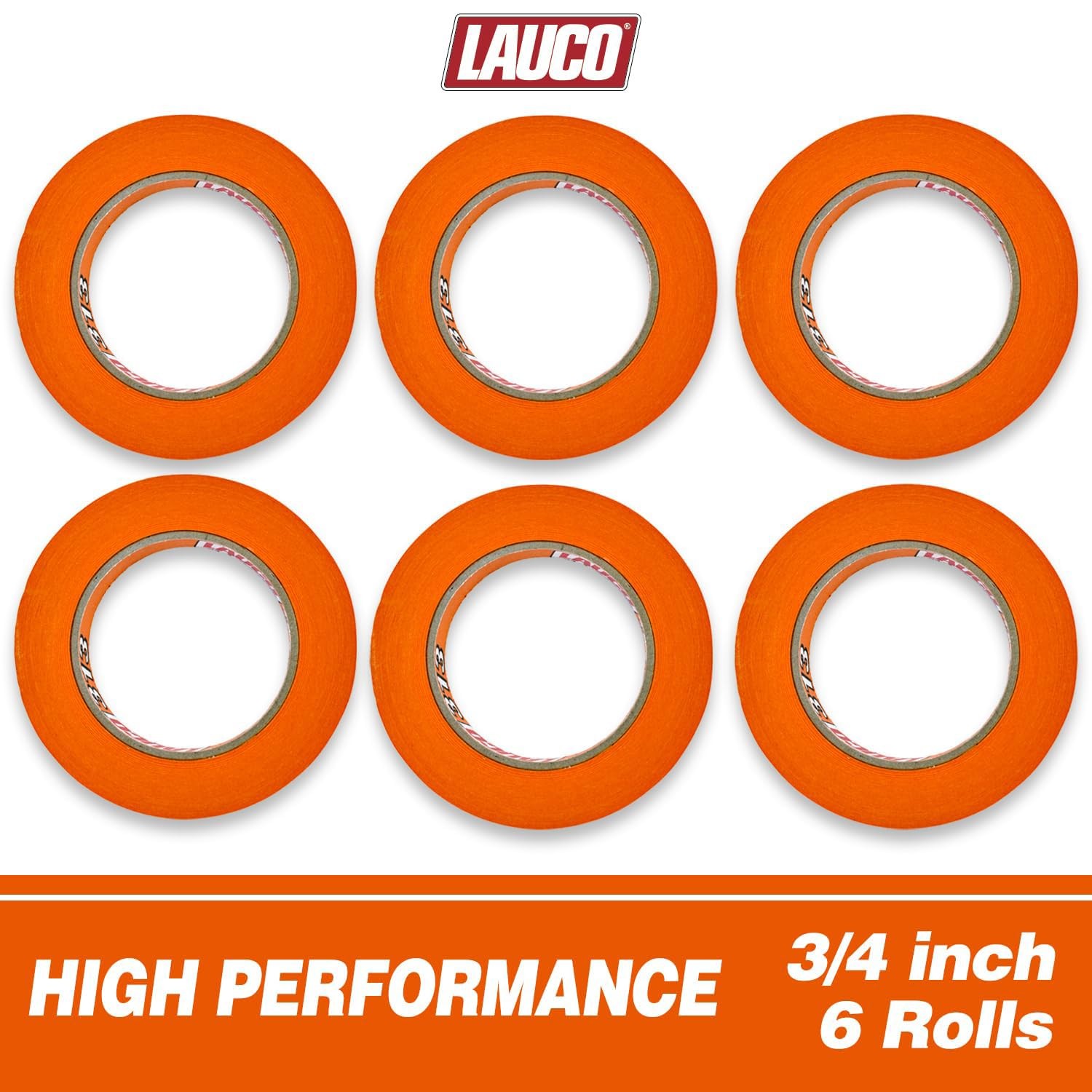 LAUCO Orange Automotive Refinishing Masking Tape – Autobody Painter’s Tape,
