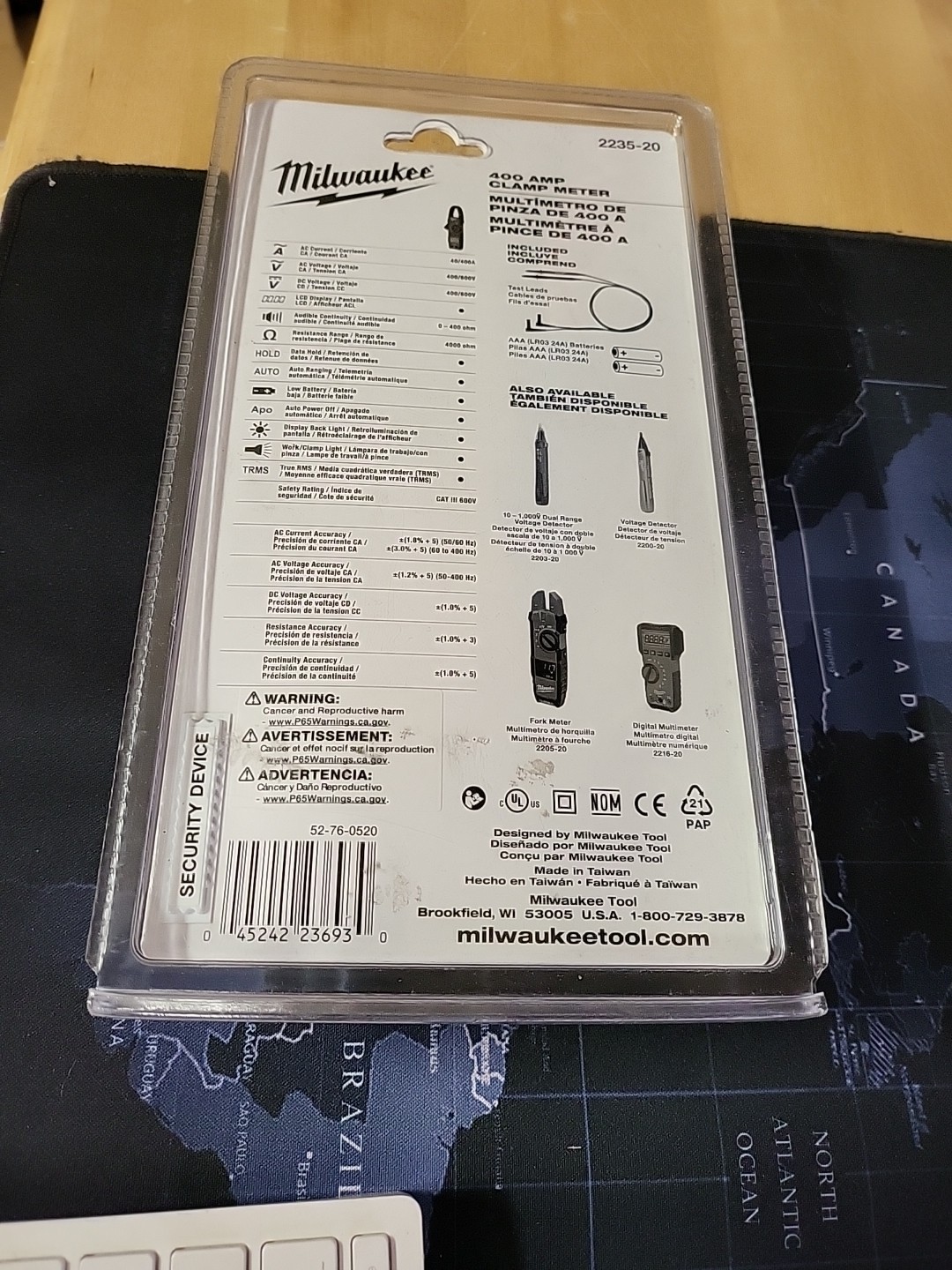 Milwaukee 2235-20 400 Amp Clamp Meter