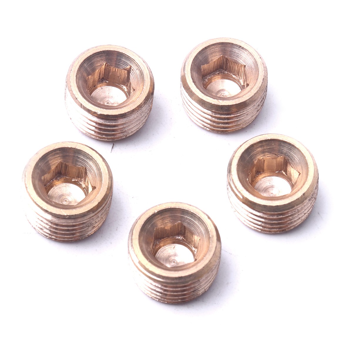 20PCS Pipe Plug 1/8″ 1/4″ 3/8″ 1/2″ Male Thread Hex Internal Head Socket Fitting