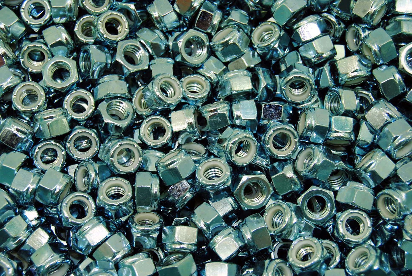 (350) Nyloc 5/16-18 Hex Locking Nuts Coarse Zinc Nylock