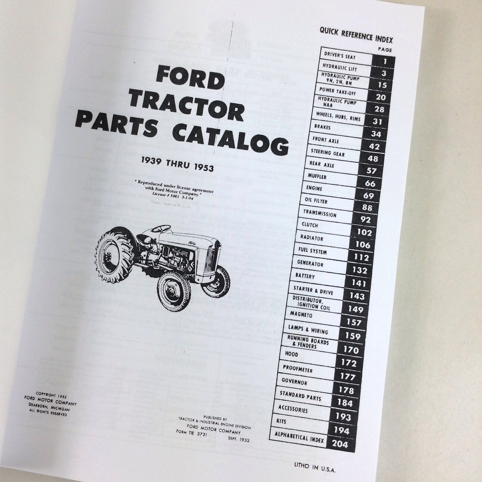 Lot Ford Naa Golden Jubilee Tractor Service Operators Parts Manuals Shop Repair
