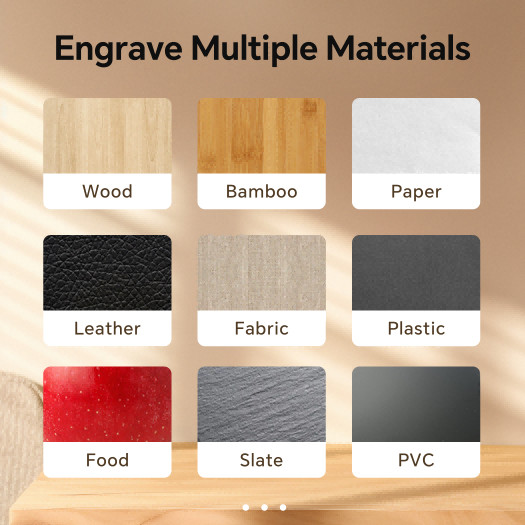 Carverall Mini Portable Laser Engraver for Wood Leather Bamboo Desktop DIY