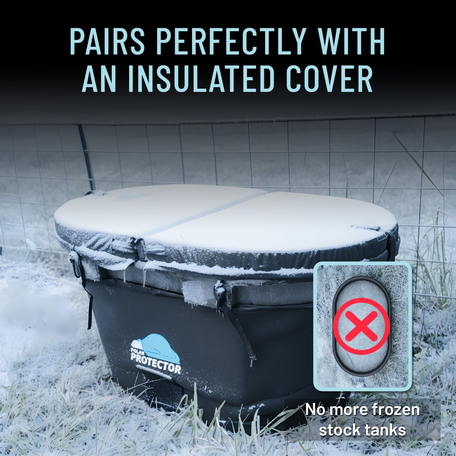 100 Gallon Oval Stock Tank Insulated 5mm Neoprene Slip Sleeve Ice Water Therapy