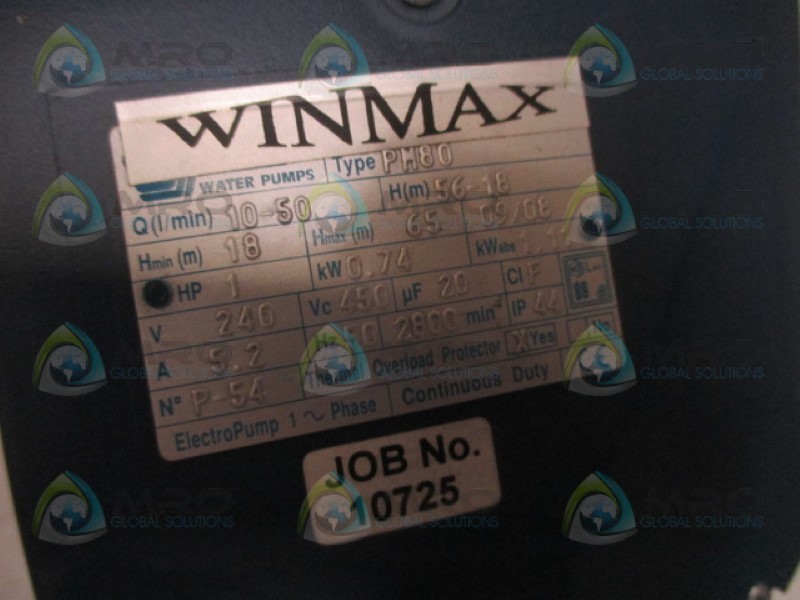 WINMAX PM80 CM6/6 230V (AS PICTURED) NSMP