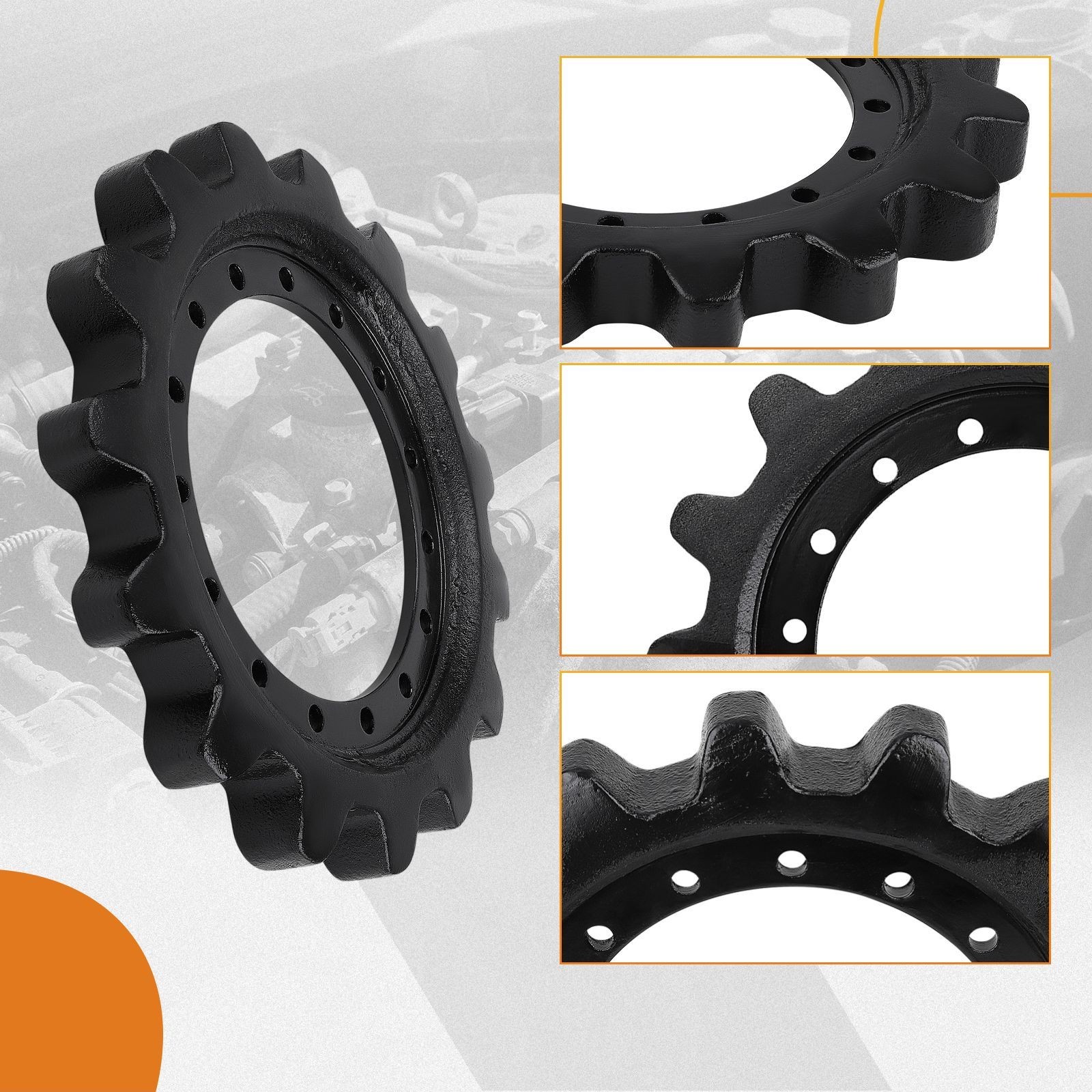 Direct Fit 15-Teeth Undercarriage Track Drive Sprocket for Bobcat T450 T550 T595