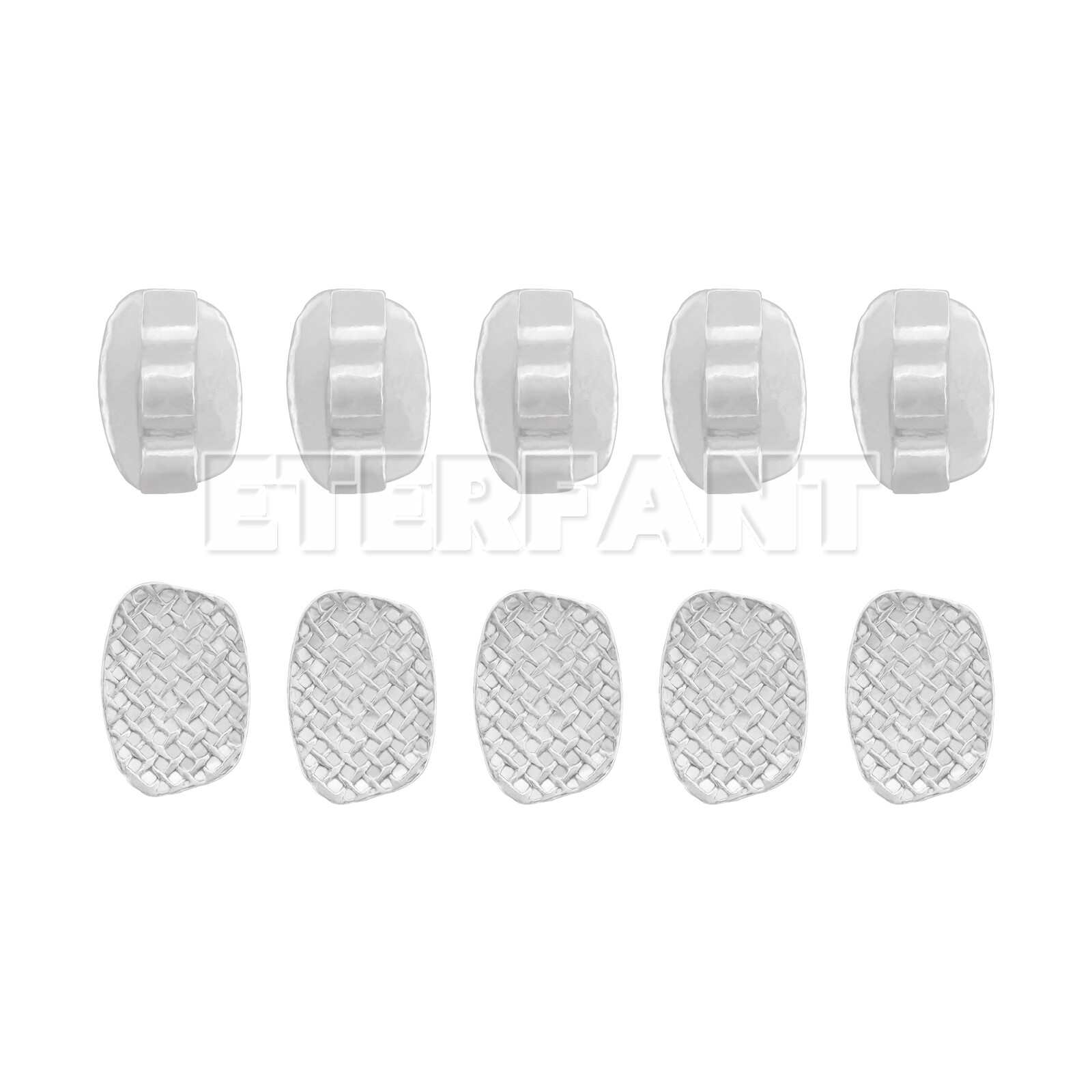 10PCs ETERFANT Dental Ortho Lingual Buttons Direct Bondable Eyelet Rectangular
