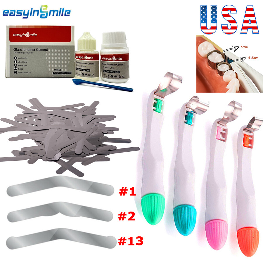 Dental stainless steel tofflemire Matrix Bands Pro Matrix Bands Teeth Repair Kit