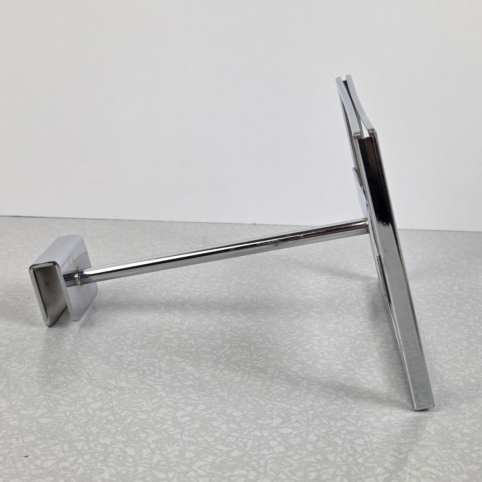 4 Retail Rack 7.25×5.75″ Metal Frame Sign Holder Display Square Tubing Wood Slat