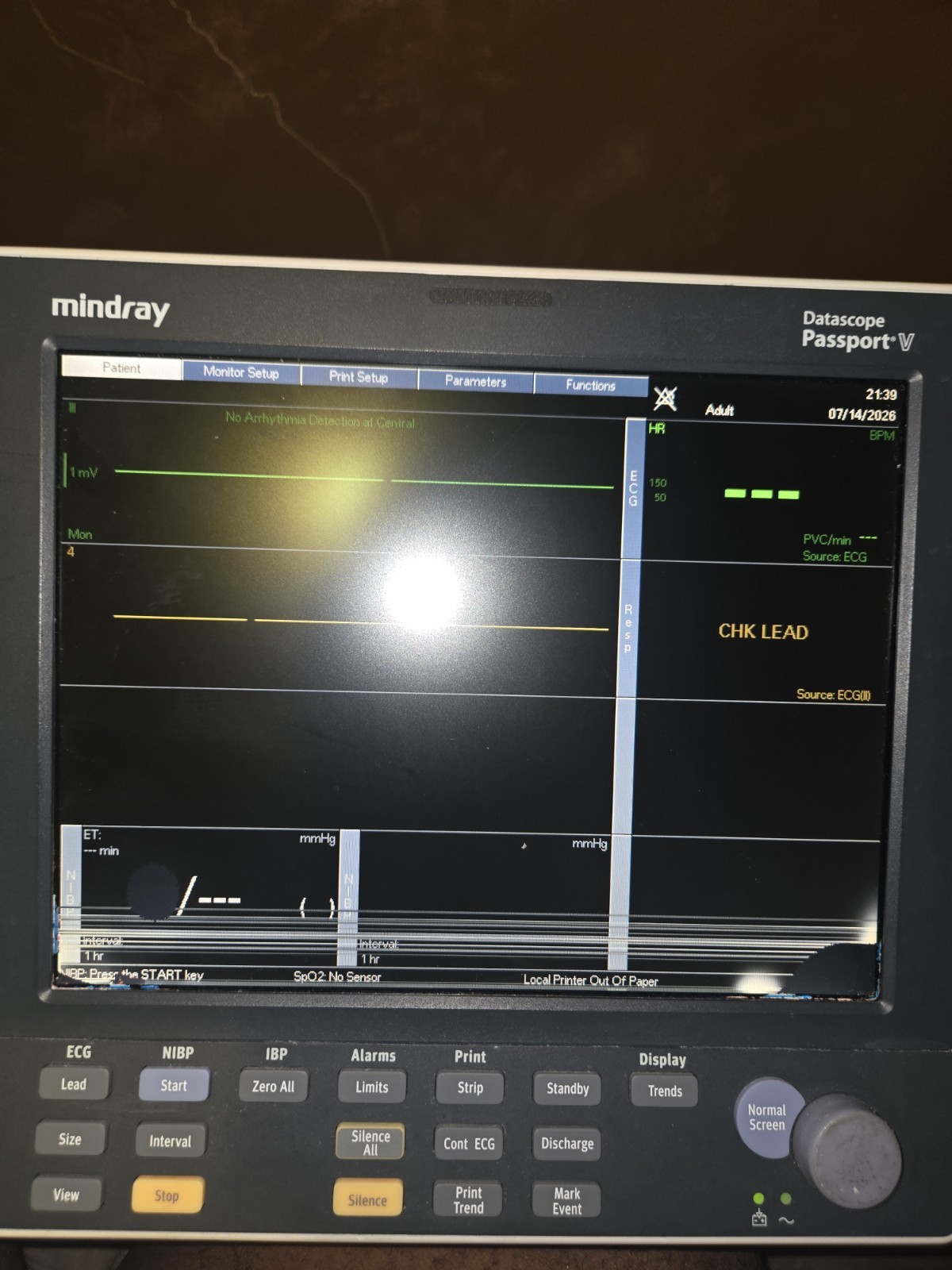 MINDRAY Datascope Passport V Patient Monitor