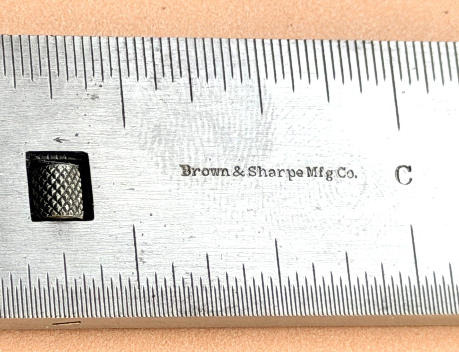 Rare Brown & Sharpe Mfg. Co. No.391 3-Inch Steel Pocket Caliper Rule. USA Made!
