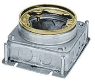 Hubbell Kellems B2529, 6″» x 4.81″» x 2.91″», Stamped Steel, Round, Floor Box, 1