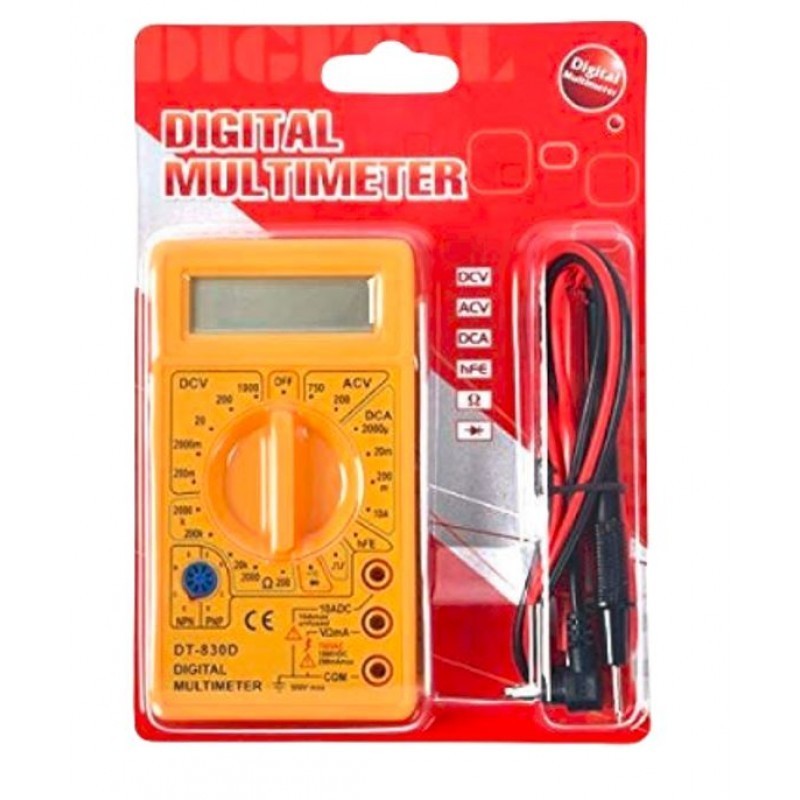 DT830D – 1000V DC/750V AC Digital Multimeter