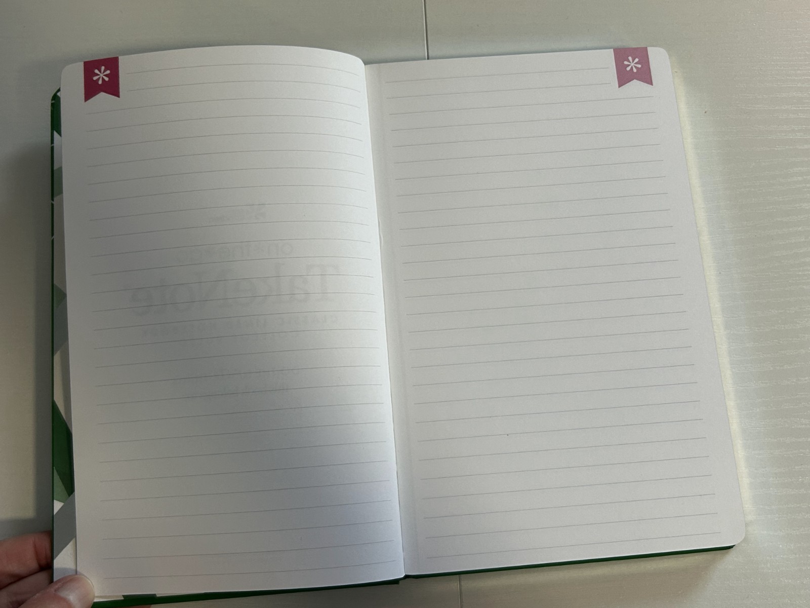 Erin Condren Take Note Classic Lined Notebook Hardcover Green New