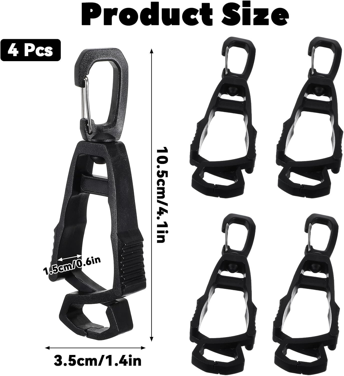 Molain 4Pcs Glove Clips, Glove Holder for Work Grabber Holder Clip to Pants for