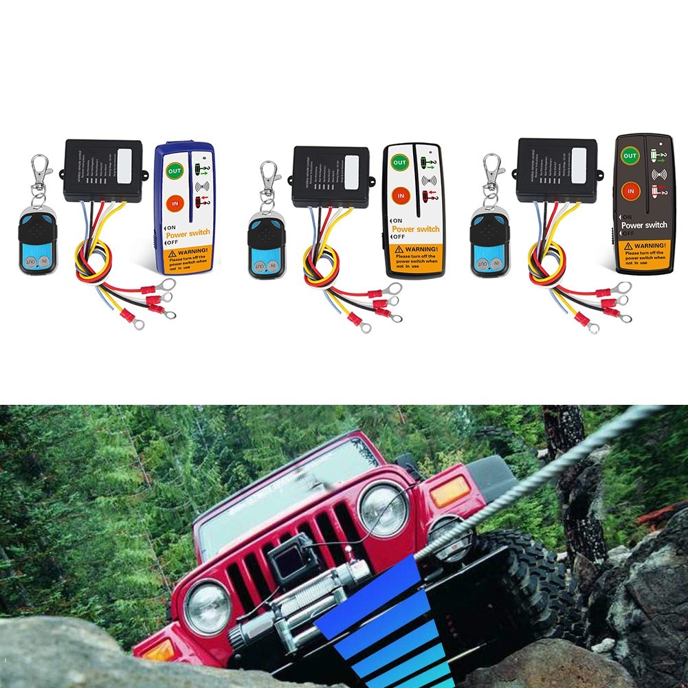 Cordless Electric Winch Remote 50 Feet Range Compatible With Multiple Brands