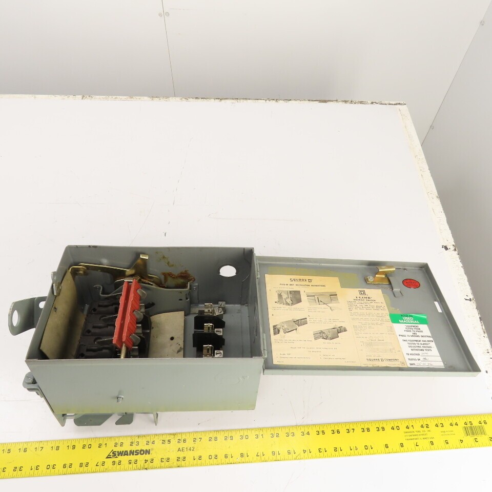 Square D PQ-3603G I-Line Fusible Busway Plug Switch Unit 30A 3P 3W 600V